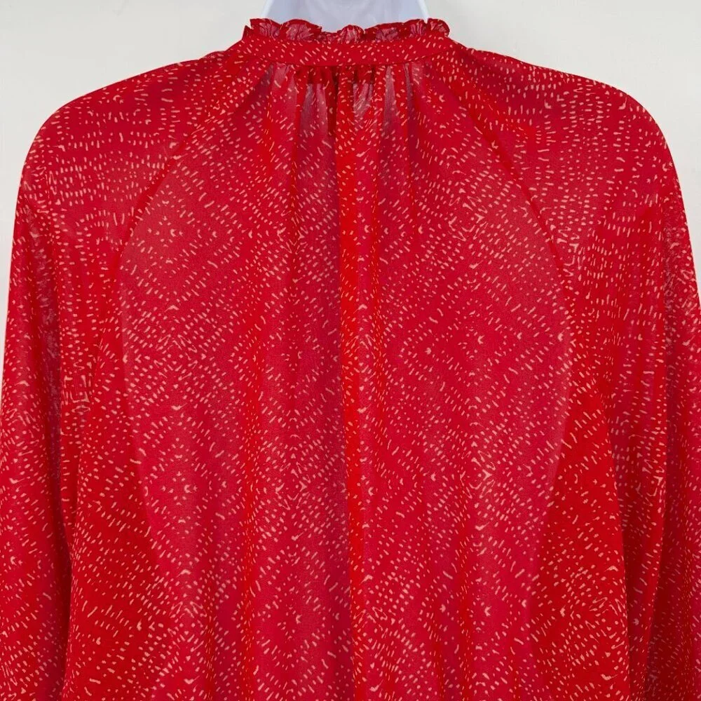 Lauren Ralph Lauren Women’s Red Long Sleeve  Knee Length Dress Spring Size 6